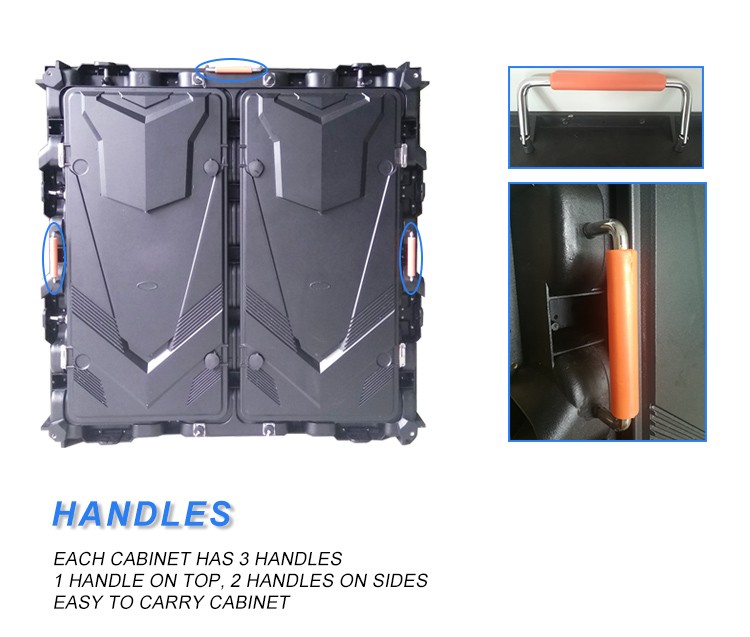 10mm Pitch 5500cd/Sqm Perimeter LED Screen 960*960mm Acrylic Die Casting