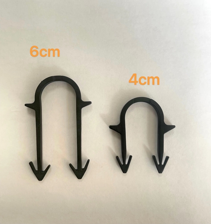 4cm 6cm Underfloor Heating Pipe Clips U Shaped Customized Packing