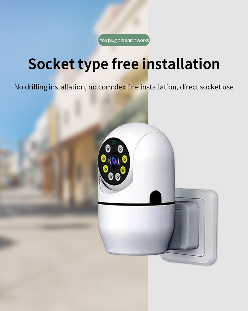 Smart Network Mini CCTV Wifi Camera Night Vision With Motion Detection Baby Monitor