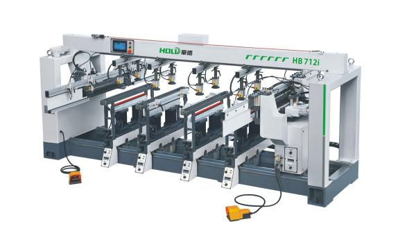 Office Furniture Vertical Horizontal Wood Boring Machine 6 Head Woodworking