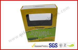 China Transparent Window Electronics Gift Packaging , Printed Paper Standard Magnetic Box wholesale