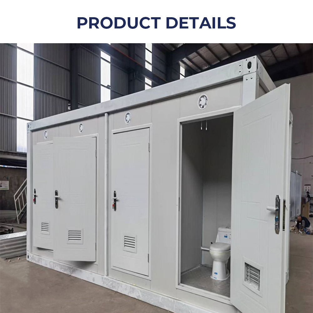 Portable Toilet Outdoor Bathroom Trailer Toilet Mobile Portable Breathable Roof Top Roof Water Proof Popular for Customized