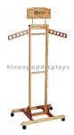 Visual Merchandising Wooden Display Racks / Clothes Hanging Rack