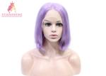 Hot Selling Custom Human Hair Wigs 100% Human Hair Purple Color Full Lace Wigs