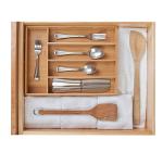 Customized Adjustable Bamboo Storage Drawer Divider Organizer