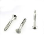 Stainless Steel Slotted Countersunk Head Wood Screws Slotted Flat Head Wood