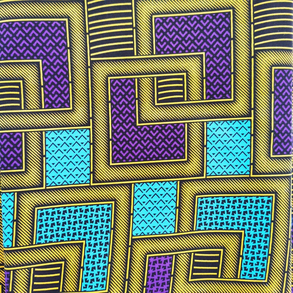 Woven Cotton Wax Fabric for African Garments Traditional African Print