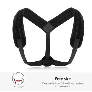 China High elastic Posture corrective brace orthopedic Back and shoulder support belt for cust. material is Foam. Black color. on sale
