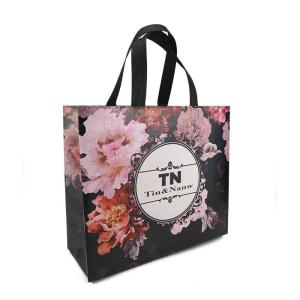 China Nylon Drawstring Handle Grocery Non Woven Loop Handle Bag Breathable wholesale