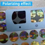 Custom Hot Stamping Label Sticker Foil PVC Hologram Security