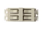 Duplex LC Fiber Optic Adapter High Step Multimode Type Without Flange
