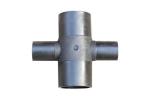Micro Sprinkler Irrigation Steel Clamp ISO9001 Hdpe Cross
