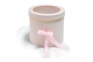 China Luxury Pink Flower 1500gsm Paper Tube Packaging Boxes With Lid wholesale