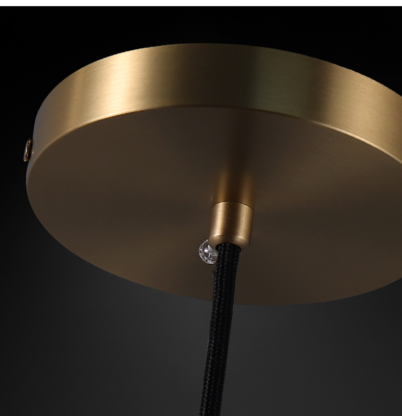 Nordic Modern Light Luxury Diamond Led Glass Chandelier copper pendant lights(WH-GP-114)