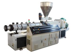 China Plastic PVC Pipe Extrusion Line Machine Conical Twin Screw wholesale
