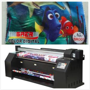 China 5.5KW Digital Fabric Printing Machine For Fabric Sublimation Outdoor Banner Printing wholesale