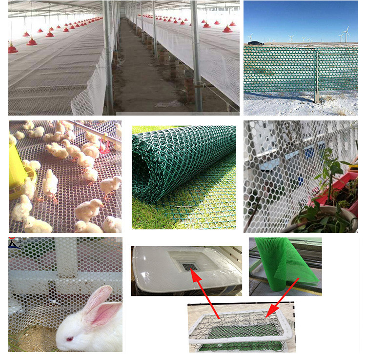 Safe Germicidal White Perforated Sheet Plastic Chicken Net Food Grade