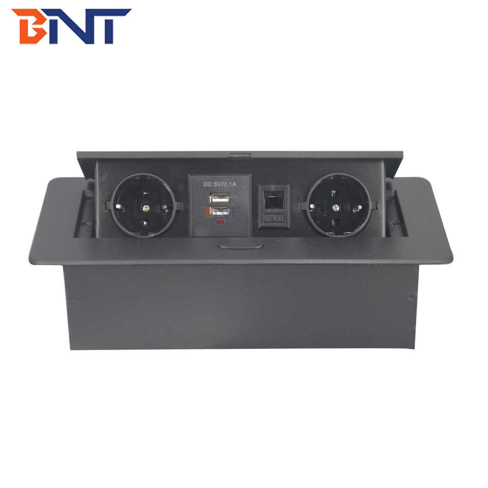 Table Pop Up EURO power Socket with USB charging for office conference table