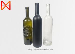 China Unique Shaped Empty Super Flint Glass Bottles , Glass Beverage Bottles High Transparancy wholesale
