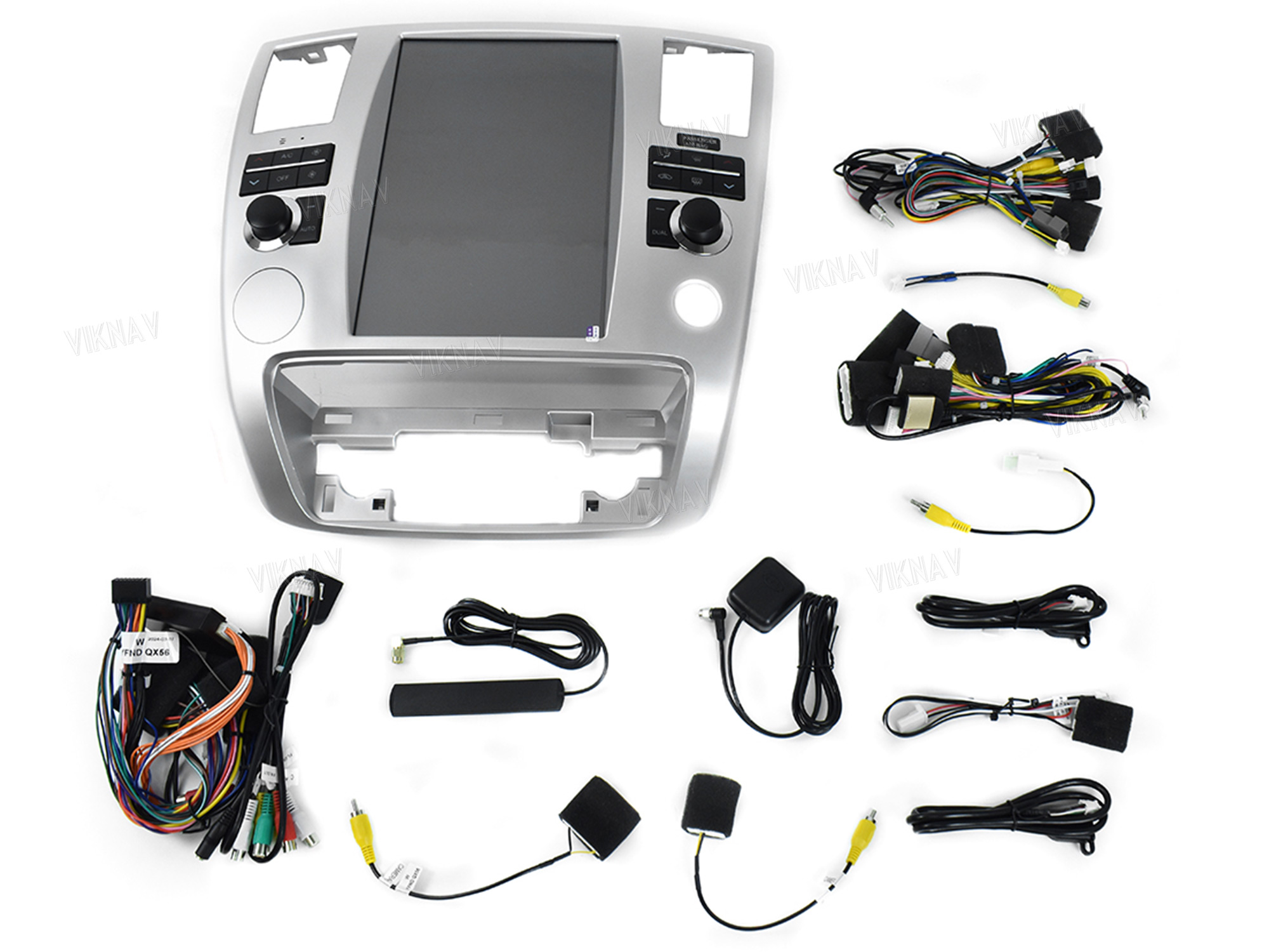 Viknav Car Radio For Infiniti QX56 2007-2010 Touch Screen 12.1 inch GPS Navigation Multimedia Player Stereo Head UNIT