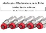 Automatic Stainless Steel Ss201 Ss304 Pig Nipple Drinker