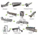 high quality full automatic fresh frozen french fries frying production line