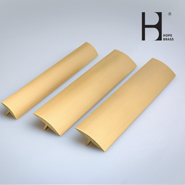 Anti Corrosion Brass T Profile ISO9001 Metal T Shaped Tile Edging Trim