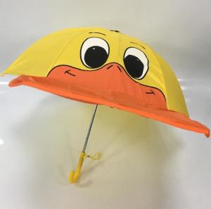 China 18 Inches Manual Open Cute Cartoon Duck Umbrella Waterproof Polyester wholesale