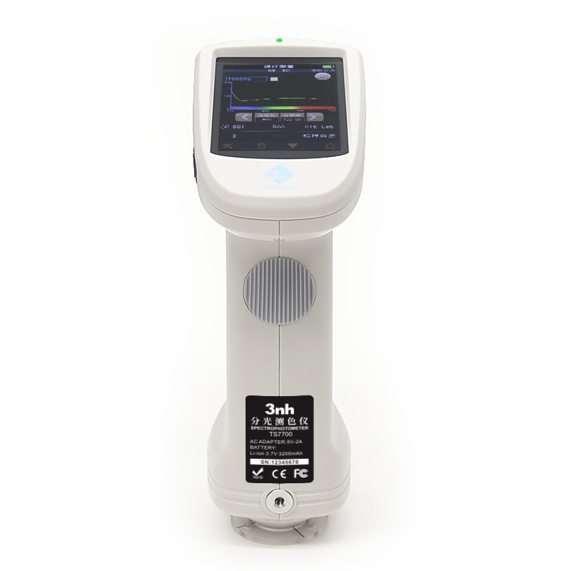 D/8 Handheld Spectrophotometer 3nh TS7700 Pantone Colorimeter With Car Paint Mixing Software