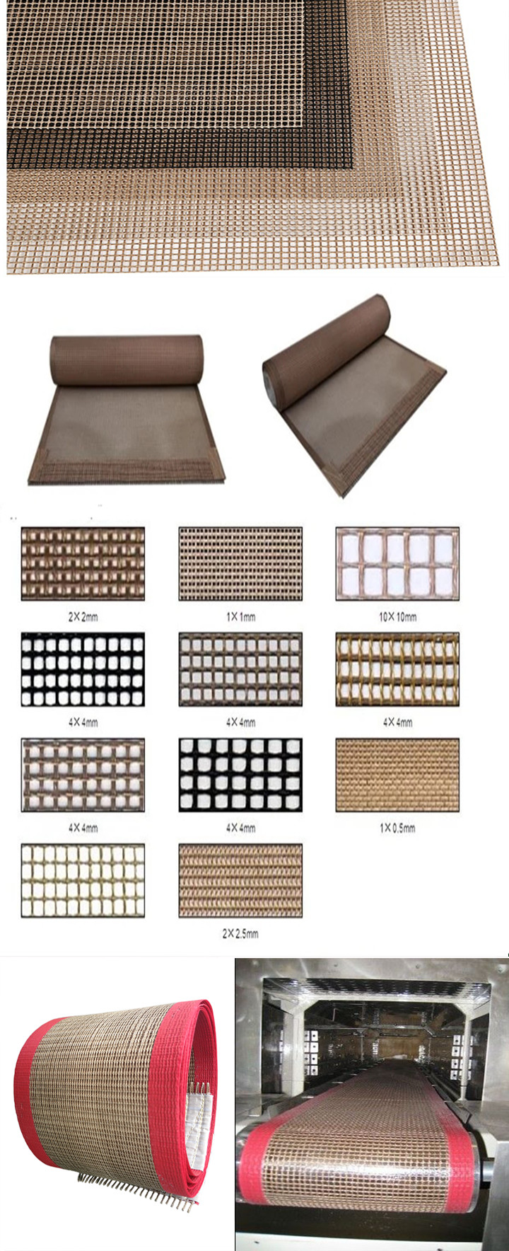 Oven Liner / Food Pvc Conveyor Belt 4000 Mm Max Width For Electrical Insulation