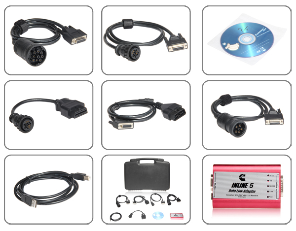 12v Cummins INSITE 7.5 INLINE 5 for Diesel Engine Scanner Truck Diagnostic Tool