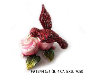 China 2014 Colorful Birds Jewelry Box Crystal Magestic Jewelry Box wholesale