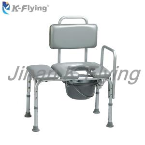 China Aluminum Alloy Disabled Toilet Shower Chair Backrest Height Adjustable wholesale