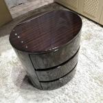Lacquer Bedside Table 55x45x55cm Luxury Modern Furnitures