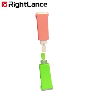 China Green Automatic Blood Lancet Easy Touch 25 Gauge 0.18cm Stainless Steel wholesale