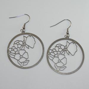 China Fashion High Quality Ladies Women Girls Stainless Steel Earrings LEF218 wholesale