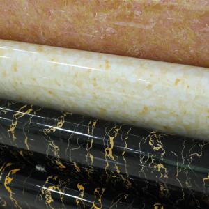 China High Glossy Marble Design Vinyl Pvc Decorative Foil For Kitchen Cabinet Counter Top wholesale