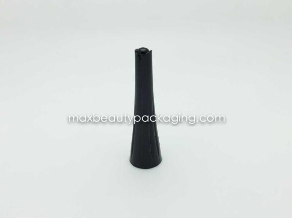 N1001B concial nail polish cap nail polish packaging plastic cap shiny black