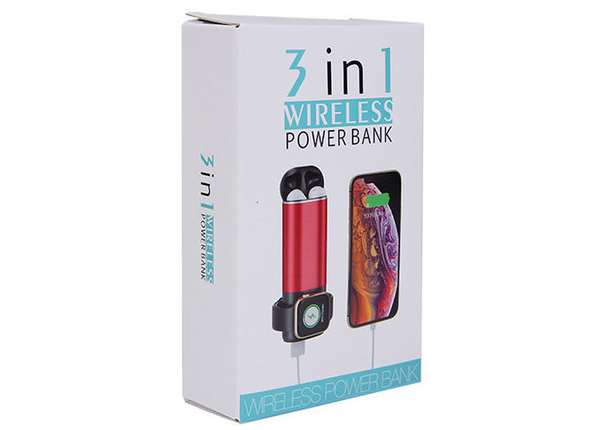 5200mAH CE Power Bank 3 In 1 QI Wireless Charger