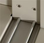 Commercial 2 Glass Door Steel Sliding Office File Cabinet Storage