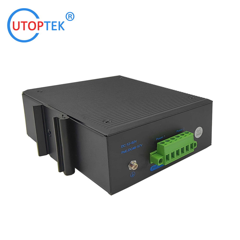 UT48GMP-SFP L2 Managed Industrial 4x1000M SFP port+8x10/100/1000M RJ45 POE port +1xConsole port, DIN Rail,-40 ~+85 ℃