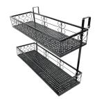 Outdoor Double Layer 4.41lb Metal Flower Stand