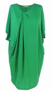 China Bow Tie Design Ladies Plus Size Dresses Casual Mid Length Daily Wear Mint Color wholesale