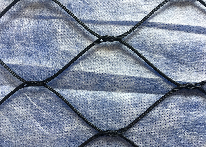 Softly Flex Decorative Wire Mesh Fencing , PVC / Nylon Woven Rope Mesh