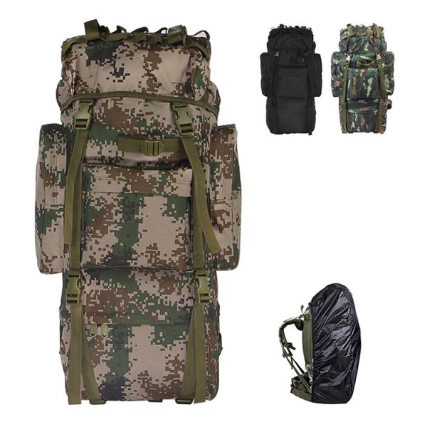 Waterproof Outdoor Tactical Bag Built - In Aluminum Frame 70 * 30 * 20cm For
