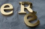 Customized brushed stainless steel letter small acrylic led backlit channel