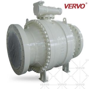 China 600Lb Rtj Worm Operated Trunnion Ball Valve ASME B16.10 wholesale