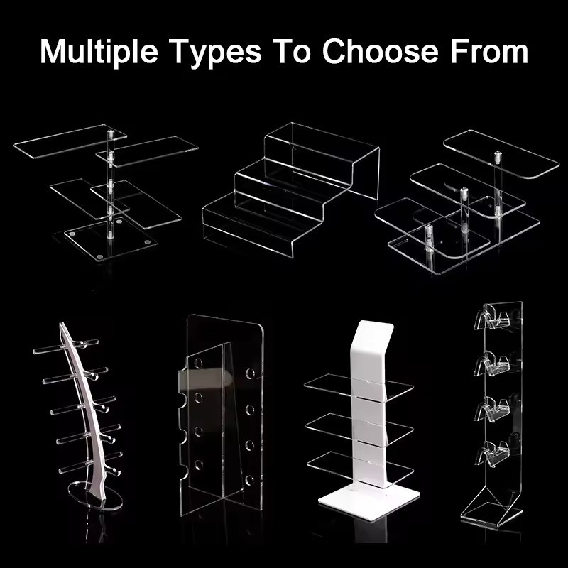 Wholesale Acrylic Sunglasses Display Stand Eyeglasses Showing Rack 3-layer POS Display Rack