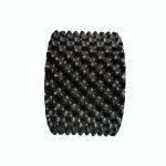 Multifunction 40cm Diameter 44L Plastic 10 Gallon Black White