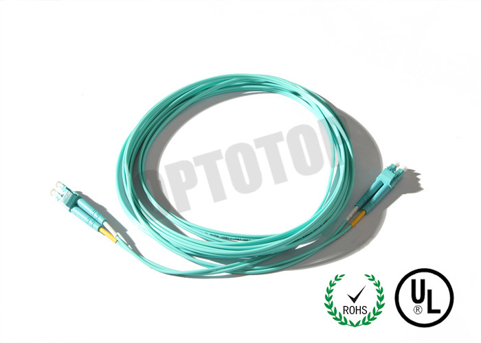 3mm 1F Multimode Fiber Patch Cord Orange , Custom Fiber Optic Jumper